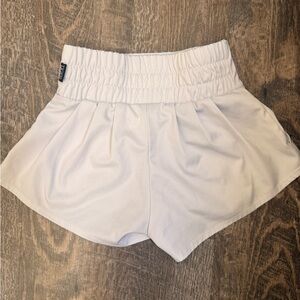 Kids Elastic Waist Shorts in Cream